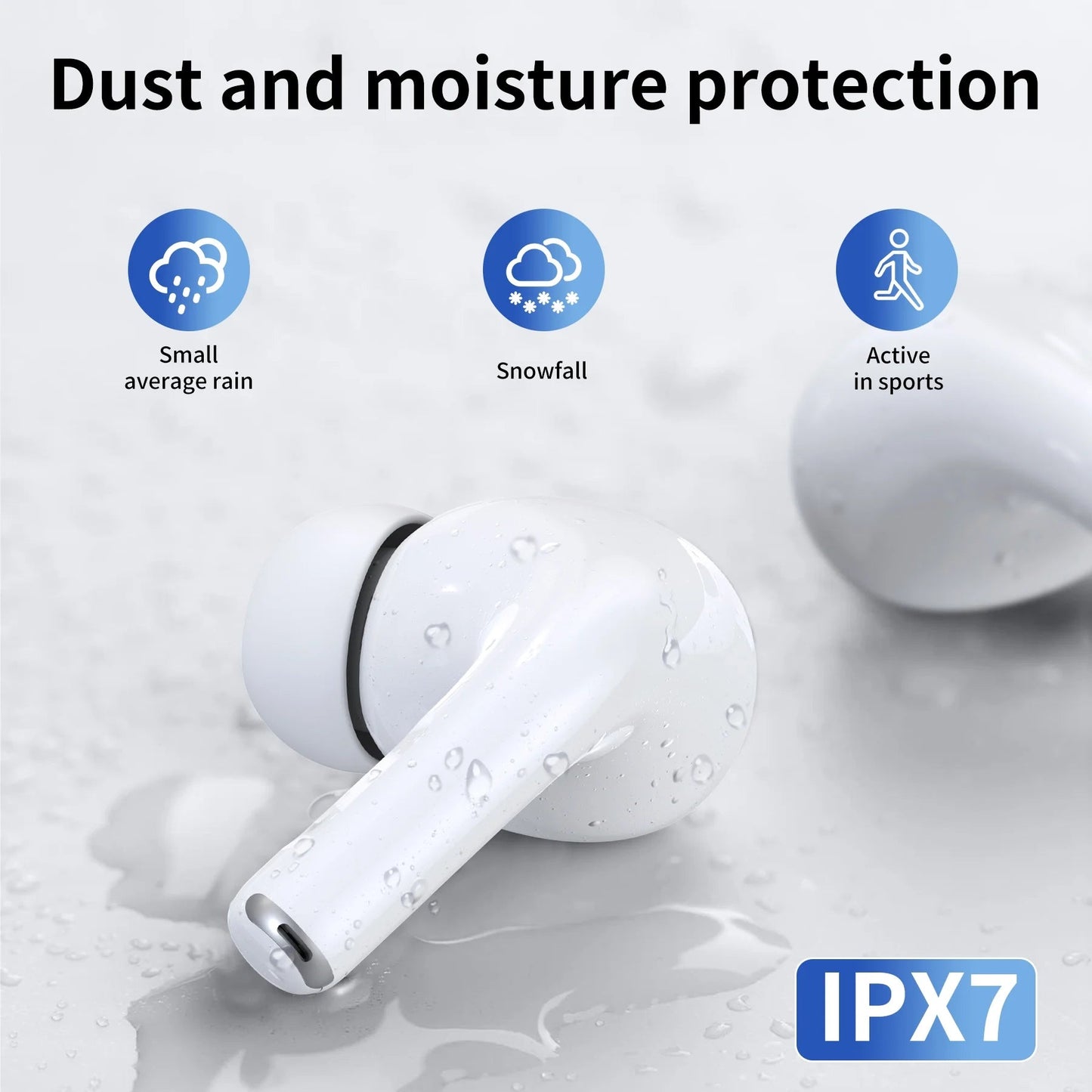 Wireless Bluetooth Touchscreen Earbuds 75H Battery 6 EQ Modes ANC Noise Cancelling - PREMA TIME - Prema Time