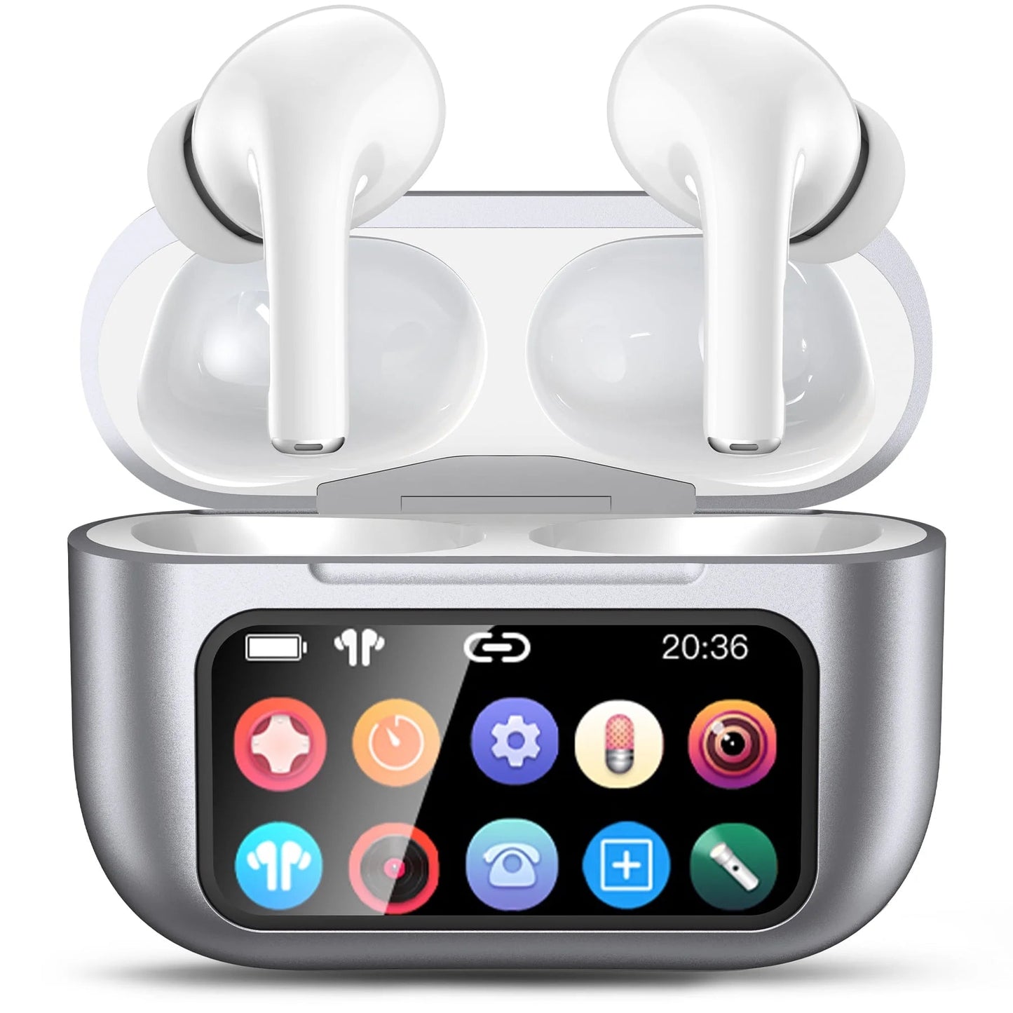 Wireless Bluetooth Touchscreen Earbuds 75H Battery 6 EQ Modes ANC Noise Cancelling - PREMA TIME - Prema Time