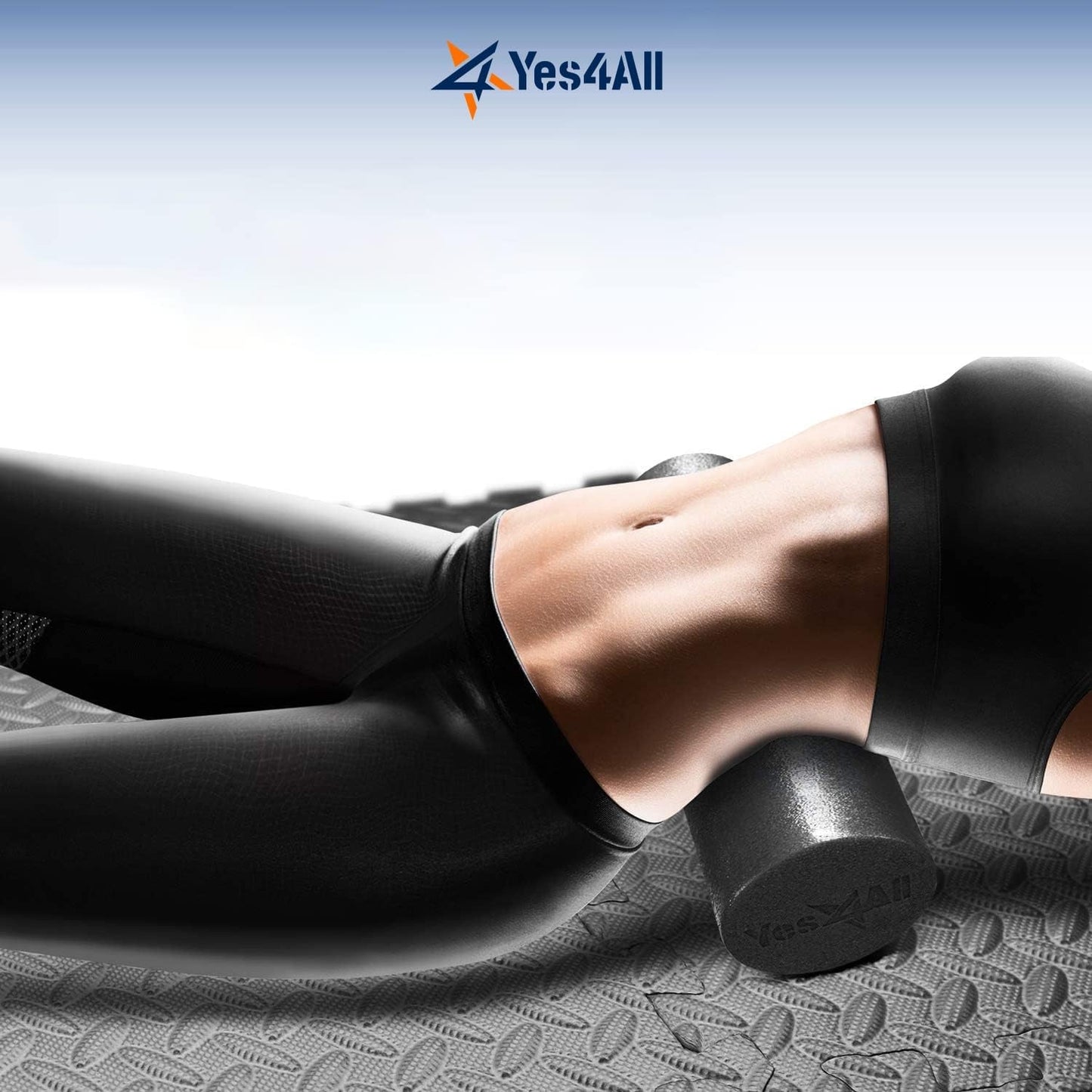 Medium Firm Round Foam Roller for Pilates & Yoga - PREMA TIME - Prema Time