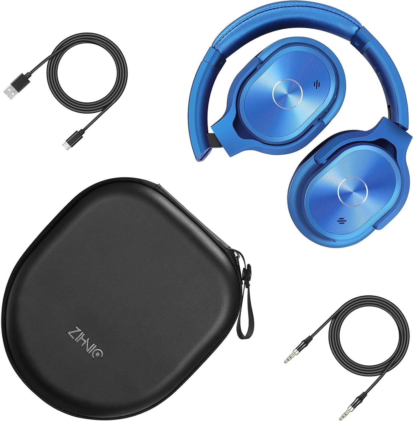 ZIHNIC Active Noise Cancelling Headphones 40H Playtime Bluetooth Wireless - PREMA TIME - Prema Time