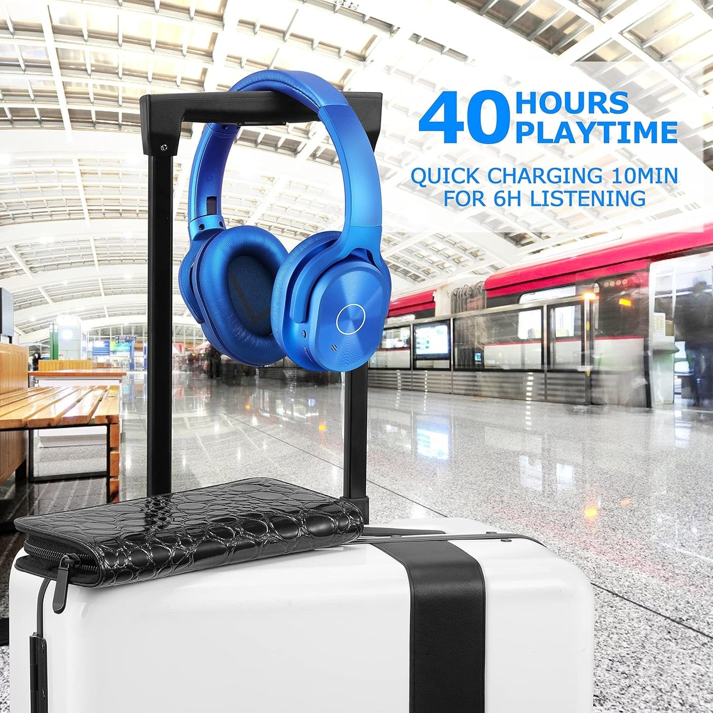 ZIHNIC Active Noise Cancelling Headphones 40H Playtime Bluetooth Wireless - PREMA TIME - Prema Time