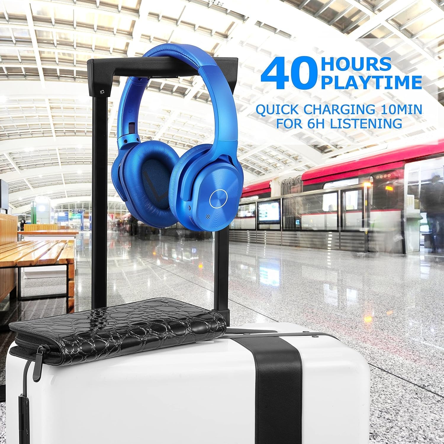 ZIHNIC Active Noise Cancelling Headphones 40H Playtime Bluetooth Wireless - PREMA TIME - Prema Time